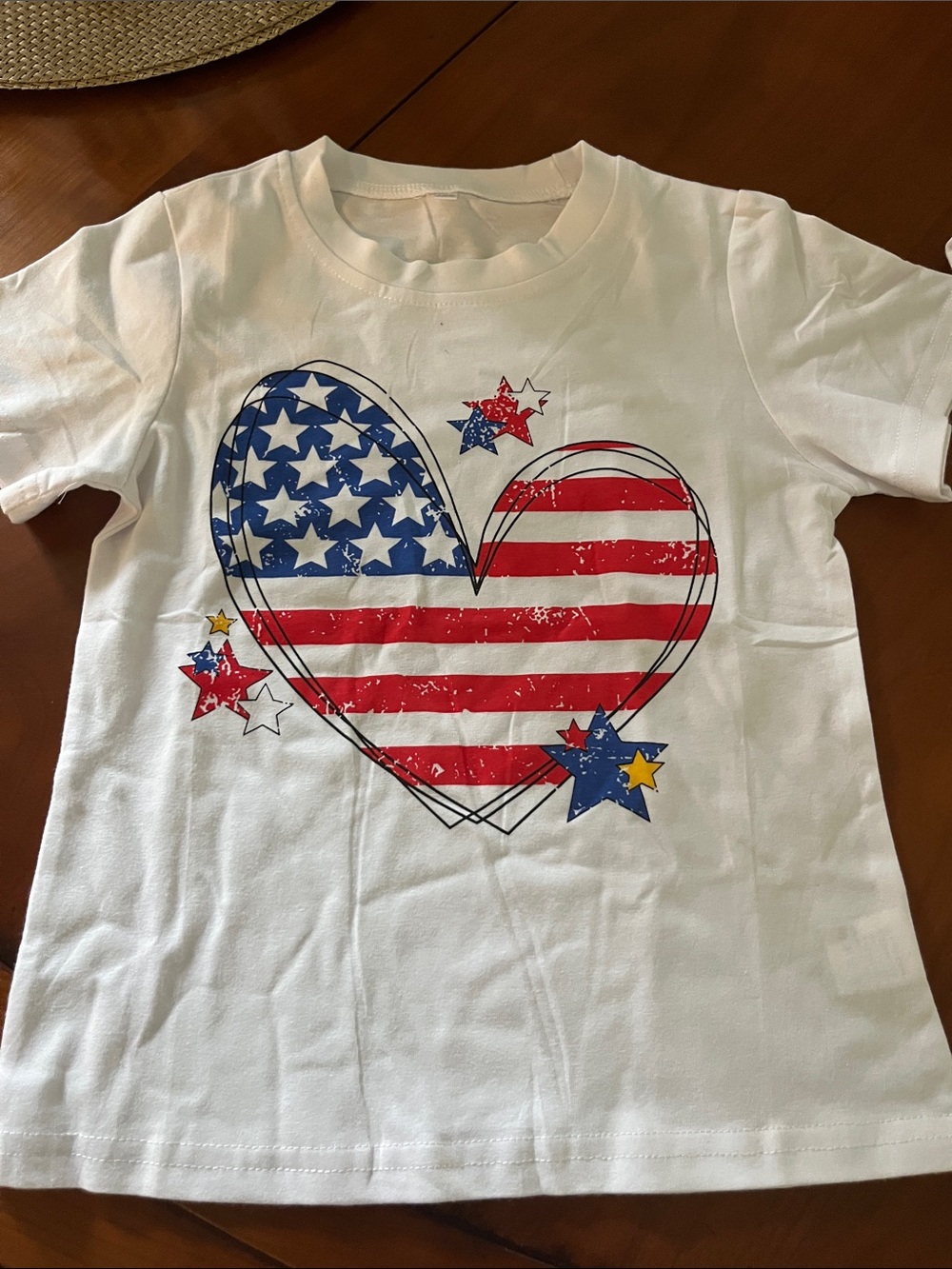 American flag toddler tee